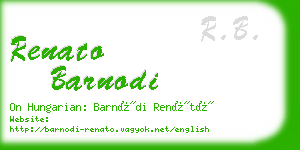 renato barnodi business card